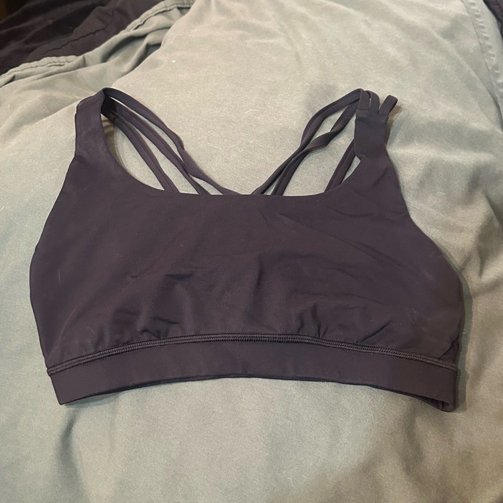 lululemon athletica Black Strappy Sports Bra